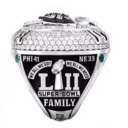 wholesale Philadelphie 2017 Eagles World Championship Ring Tide Cadeaux de vacances pour les amis