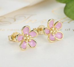 Bijoux de créateur de luxe Sakura Ring Rose en gros pour avec des boucles d'oreilles de haute qualité en boîte d'or de haute qualité