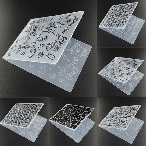 Gros-Plastique mignon motif papillon gaufrage dossier Scrapbook carte décor artisanat moule bricolage papier carte modèle
