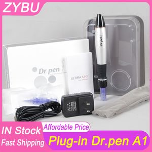 Groothandel Plug in Dr.Pen A1-C Elektrische Derma Pen draad Micro naald pen kits met 2 stuks naald cartridges huidverzorging gereedschap