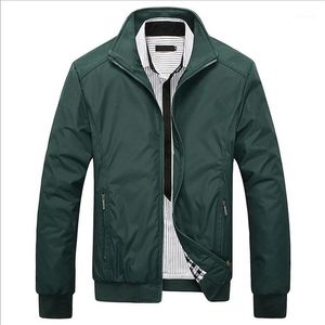 Vente en gros - Plus la taille 5XL Veste Manteau 2016 Vente Printemps Automne Hommes Solide Mode Mâle Casual Slim Fit Mandarin Collar Jacket1 Men's Jac