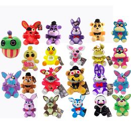 Jouets en peluche en gros 15 cm 25 cm Cinq nuits à Freddy FNAF Poupées Golden fazbear Mangle foxy ours Bonnie peluches enfant anniversaire cadeaux de Noël