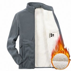 Vente en gros Veste polaire en peluche zippée ÉpaissirTaille Plus Veste polaire Sherpa d'hiver unisexe pour hommes 71CY #