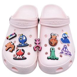 Groothandel populaire schattige anime -vriend schoen Part Accessoires PVC Beach schoenen Decoratie gesp voor Croc Clog Bracelet polsband Charms