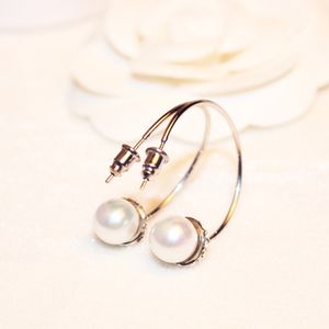 Vente en gros - Créateur de mode ins populaire grand cerceau avec perles de diamant bling cristaux boucles d'oreilles pour femme