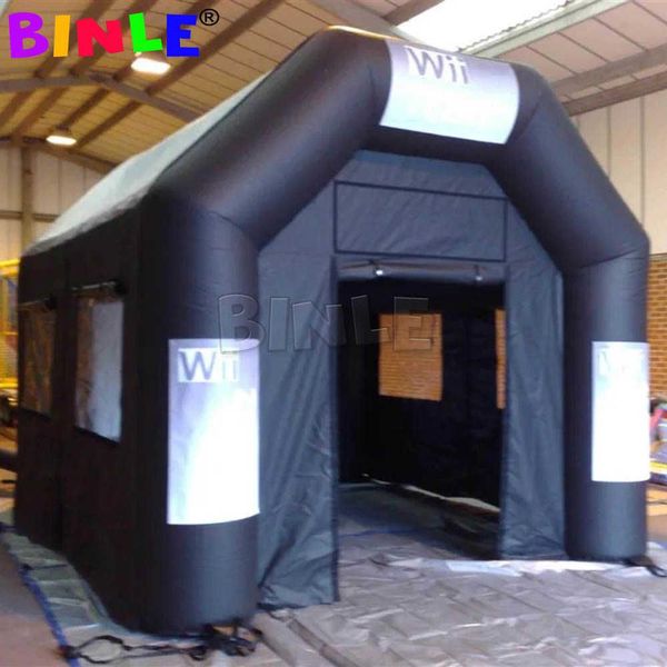 wholesale Salle de film carrée de chapiteau de cinéma de tente de cinéma gonflable de style de tour portative de 5x4x3.6m avec l'écran pour la promotion