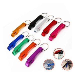 En gros portable de bière portable ouvre-porte porte-clés mini-poche en aluminium alliage de boisson bière ouvre-bière de mariage favorable cadeaux