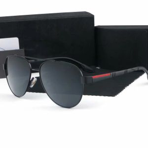 Vente en gros PPDDA Hommes Femmes Lunettes de soleil de luxe Designer Marque Rétro Lunettes de mode polarisées Lunettes de haute qualité avec boîte