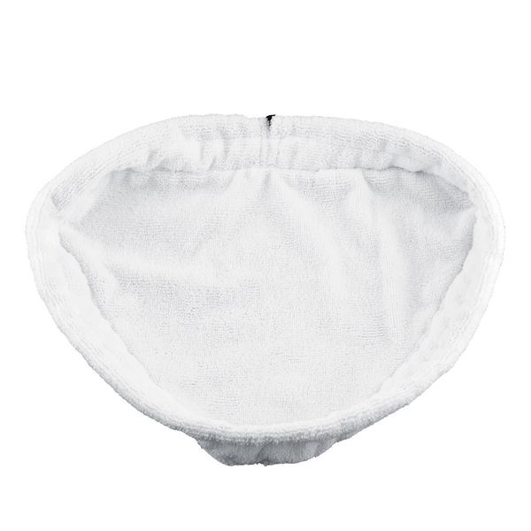 Venta al por mayor, práctico trapeador de vapor de microfibra triangular reutilizable, cubierta lavable, almohadillas de limpieza, esencial para el hogar blanco, envío gratis