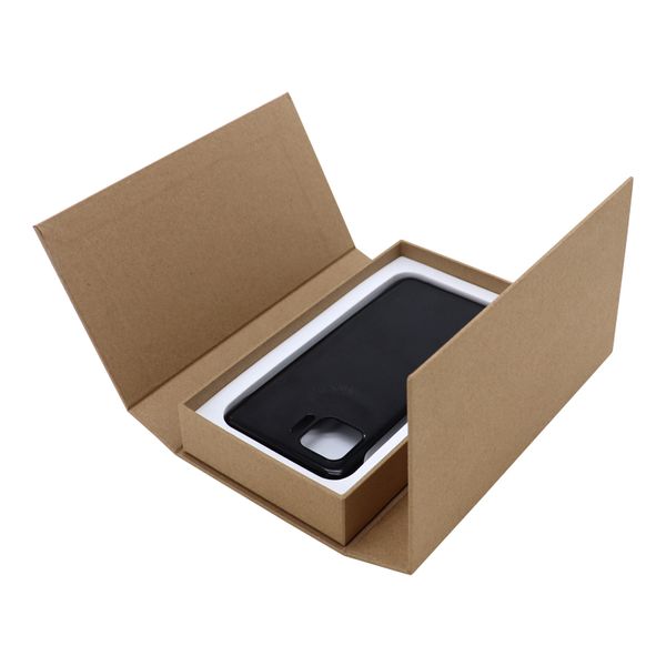Boîte rigide en papier kraft dur personnalisé pour Moto Edge téléphone portable Defender Robot emballage de couverture de boîtier robuste AS310