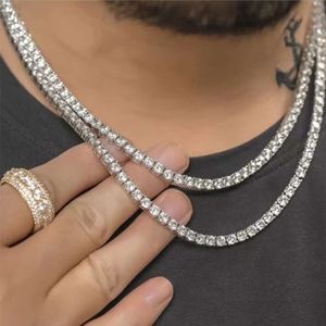 Groothandelsprijs 925 sterling zilveren ketting 2 mm-6,5 mm breed 5a Cz diamanten tennisketting sieraden