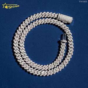 Groothandel Prijs Hip Hop Jewelry ketting voor mannen Sterling Sier Micro Pave Zirconia Diamond CZ Cuban Link Chain