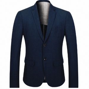 Prix de gros Blazer en lin de haute qualité pour hommes obèses poids 200 kg veste de costume automne grande taille M -4XL 5XL 6XL 7XL 8XL h8Z3 #