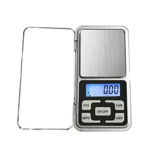 Prix de gros Mini balances de cuisine numériques électroniques Diamant Bijoux Peser Balance Pocket Gram LCD Display Scale 500g / 0.1g 300g / 0.01g 200g / 0.01g 100g / 0.01g