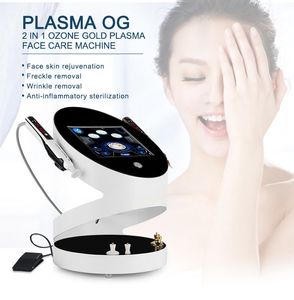 Precio al por mayor ozono Plasma piel apretar estiramiento facial regeneración de colágeno Control de aceite antiinflamatorio 2 en 1 dispositivo portátil