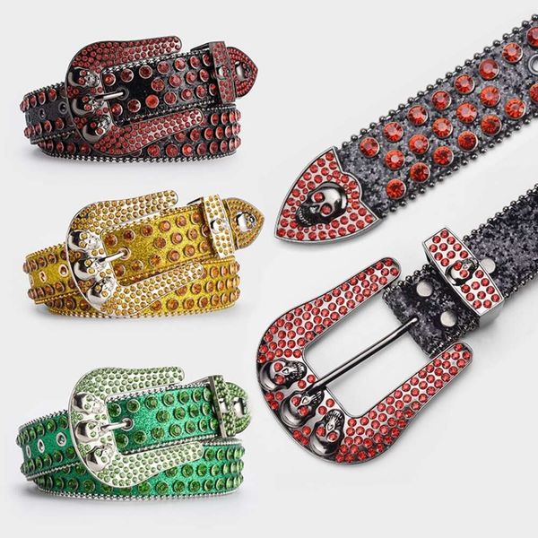 Cinturones unisex Y2k con diamantes de imitación, cinturones brillantes occidentales, decorativos a la moda, precio al por mayor