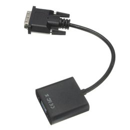 Freeshipping Groothandel Pro DVI-D 24 1 Pin Male naar VGA 15 Pin Vrouwelijke Kabel Adapter Converter Connector Bxamn