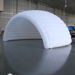 en gros dôme d'air gonflable promotionnel de la canopée avec des lumières LED blanches Igloo Wedding Pub Pub Stage Tent pour le salon