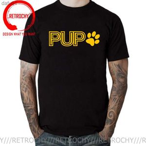 Vente en gros Pup Play Puppy Play Mens Ringer T-Shirt pour les amoureux des chiens cadeau T-shirt Streetwear Tops Vintage Style coréen Homme Vêtements L230520