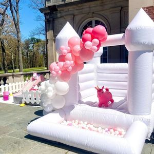 wholesale PVC 3x3m (10x10) Happy Kiddie Toys Inflable Ball Pit Bounce House Juming Castle Con piscina incluida Air Blower envío gratis a su puerta