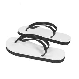 Groothandel! PVC-schoenen Sublimatie Blanco Flip-Flops Heat Transfer Printing Beach Slippers Casual Slippers A0098