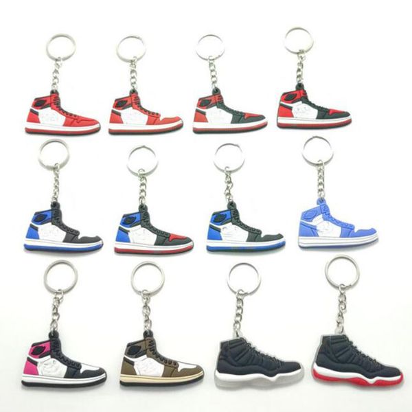 wholesale pvc sneaker porte-clés Femme Hommes Enfants Porte-clés Cadeau Designer Chaussures Porte-clés Sac À Main Porte-clés Chaussure De Basketball KeyHolder