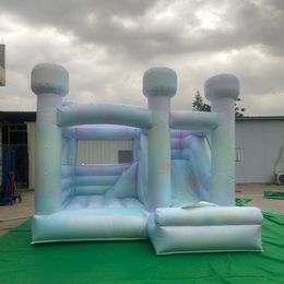 En gros de PVC Tie Dye Bouncer gonflable avec des enfants Slide Commercial Kids Jumping Castle Adult Bounce Maison pour la location de fête de mariage
