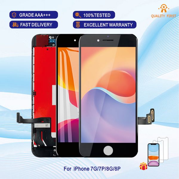 Paneles AAA +++ de calidad al por mayor para iPhone 6S 7G 8G LCD Digitante táctil Digitante Touch Pantalla con reemplazo del ensamblaje del marco