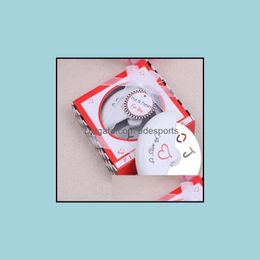 Cake Tools Groothandel "A Slice of Love" roestvrijstalen liefde Pizza Cutter in Miniature Box Wedding Gunsten en geschenken voor gastdruppelcake