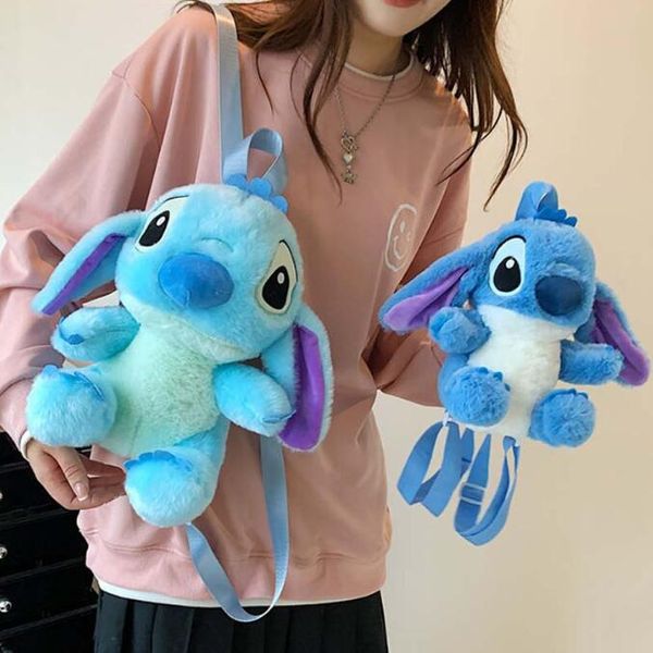 Sac à dos en peluche lapin Dee Tsai, sac à dos de dessin animé pour fille, mignon ins, sac à bandoulière simple, cadeaux de famille, vente en gros