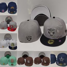 Vente en gros, Stock prêt, casquettes ajustées du mexique, casquettes de basket-ball, broderie réglable, casquette de sport de plein air de rue, taille 7-8