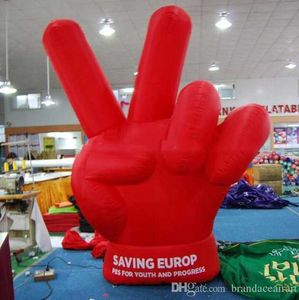 wholesale Palma roja 3 mH 10 pies con soplador o globo inflable personalizado modelo de mano Bier con base para decoración de eventos de fiesta en venta