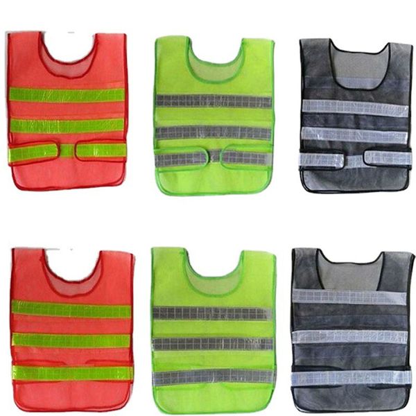 wholesale Fourniture de sécurité réfléchissante Gilet réfléchissant haute visibilité Vêtements de sécurité Gilets à grille creuse Avertissement Construction de travail