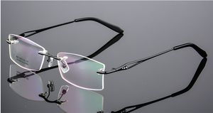 Groothandel-velless optische titanium lichtmetalen brillen frame myopia recept bril frames