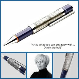 edición limitada de rodillo al por mayor Andy Warhol Classic Ballpoint Pens Reliefs Barrel Escribir Smoth School Office M Stationery