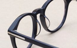 Monture de lunettes ronde en gros avec lentille claire montures de lunettes optiques myopie lunettes hommes femmes avec boîte d'origine