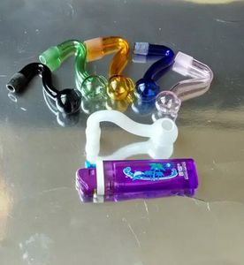 Venta al por mayor envío gratis S vidrieras de vidrio cachimba accesorios de bong de vidrio, colores para elegir, ventas al contado