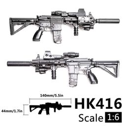 Groothandelschaal Mini Gun Model M134 MG42 AK47 98K RIFLE Puzzels Bouw Bricks Assembly Weapon Scene Sandpan Game Toy