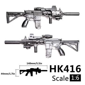 Venta al por mayor escala Mini modelo de pistola M134 MG42 AK47 98K Rifle rompecabezas construcción de ladrillos montaje arma escena Sandpan juego de juguete
