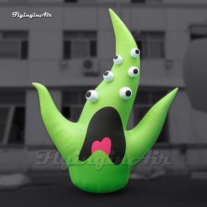 Ballon de monstre vert halloween monstre Ghost Halloween en vente en gros avec des globes oculaires pour décoration de jardin