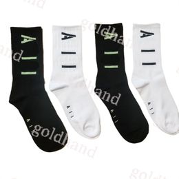 Groothandel Scok Mens Sport Sock Desgienr Tide Brand Letter Scoks hoogwaardige katoensok 4pairs/lot