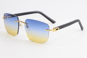 Venta al por mayor de gafas de sol sin montura de tablón negro 8300816 Gafas de sol cuadradas grandes Pilotos clásicos marco de metal gafas de ocio simples Caliente