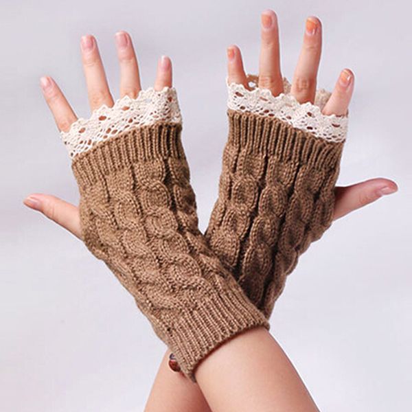 Vente en gros - Vente en gros de gants en dentelle sans doigts pour femmes