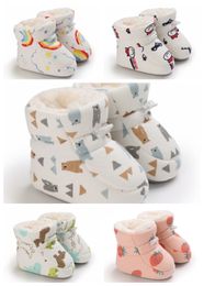 Chaussure en gros Chaussures Chaussures Furry Boot plusieurs couleurs Particule Sole Boot bébé Boot tout-petit des chaussures blanches Chaussures hautes Chaussures Hiver Chaussures d'hiver First Walkers Child Boot