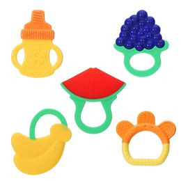 Wholesale Silicone Baby Teher Teher Toy Berry Bosses De Spovee Babies Sore Gums Toy Toy de Dentition BPA Secondeur de dentition Superficielle Forme de fruit