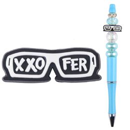 Groothandel Siliconen Ferxxo Bead Pennen Decoratieve zeemeermin kralen Pennen Gift Diy Charms Ballpoint Pens