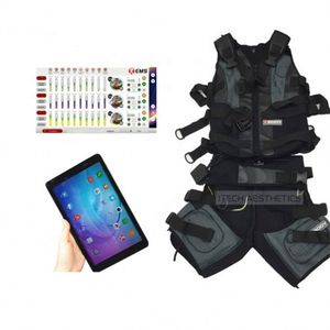 Groothandel Siliconen Full Body Wireless EMS Trainer Training Fitness Suit EMS Training Suit Xbody EMS