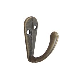 Groothandel- Single Prong Hook Hanger Antiek Brons 3.4cm x 1.4cm voor Kleding Jas Robe Portemonnee Hoed DH8767