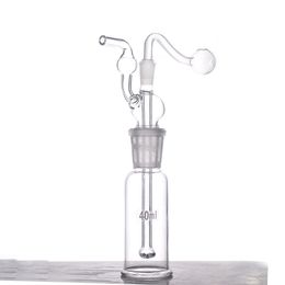 Groothandel Kleine glazen bong rookwaterpijpen 10 mm vrouwelijke honingraat perc ashcatcher bong draagbare recycler droog haar tabak lepel pijp met mannelijke olieverbrander pijp