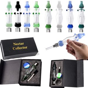 Accessoires pour fumeurs en gros 3 points anti-roulement O Ring NC Kit de collecteur de fumée Nector Preuve de déversement Quartz céramique titane narguilés uniques avec boîte NC30 NC31